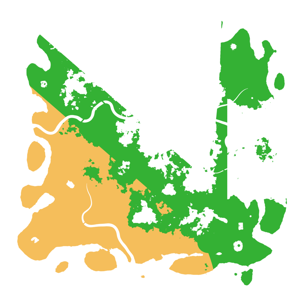 Biome Rust Map: Procedural Map, Size: 4500, Seed: 3268080