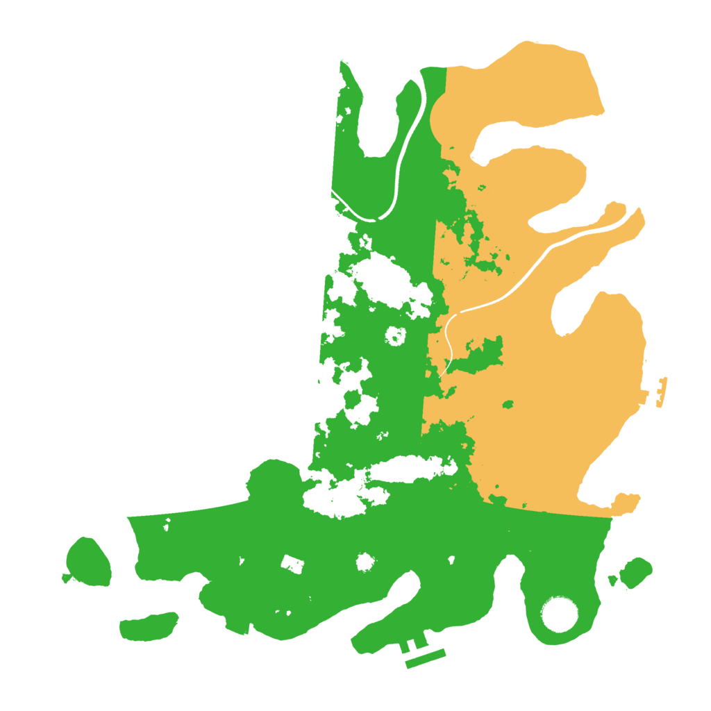 Biome Rust Map: Procedural Map, Size: 3500, Seed: 2910820