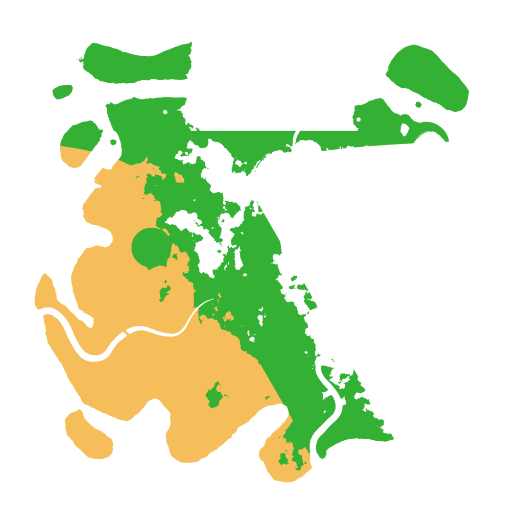 Biome Rust Map: Procedural Map, Size: 3500, Seed: 911044