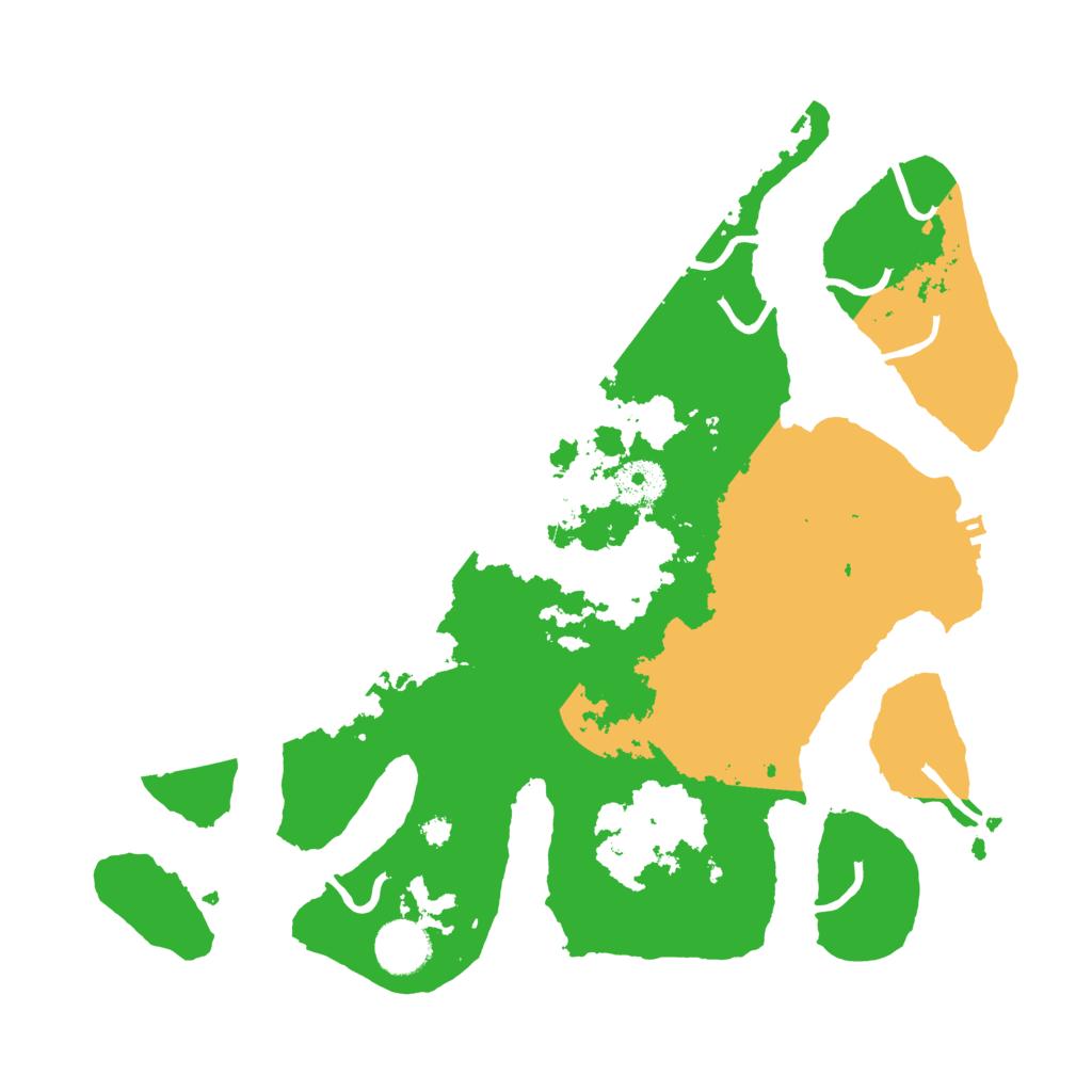 Biome Rust Map: Procedural Map, Size: 3500, Seed: 5349354