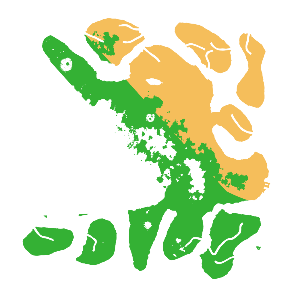 Biome Rust Map: Procedural Map, Size: 3500, Seed: 3424535