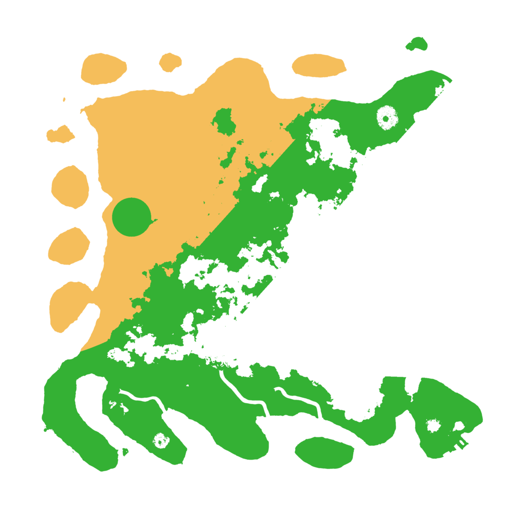 Biome Rust Map: Procedural Map, Size: 3500, Seed: 3942491