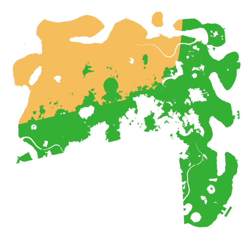 Biome Rust Map: Procedural Map, Size: 4500, Seed: 2020330