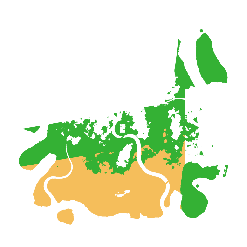 Biome Rust Map: Procedural Map, Size: 3000, Seed: 53654