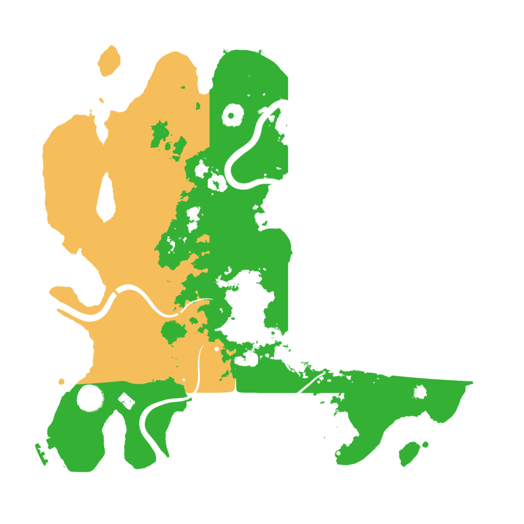 Biome Rust Map: Procedural Map, Size: 3500, Seed: 2081347