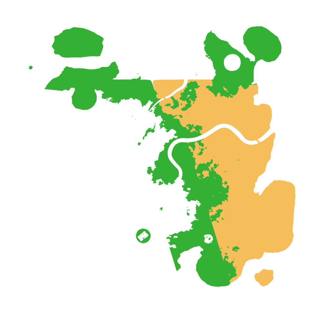 Biome Rust Map: Procedural Map, Size: 3500, Seed: 3669351