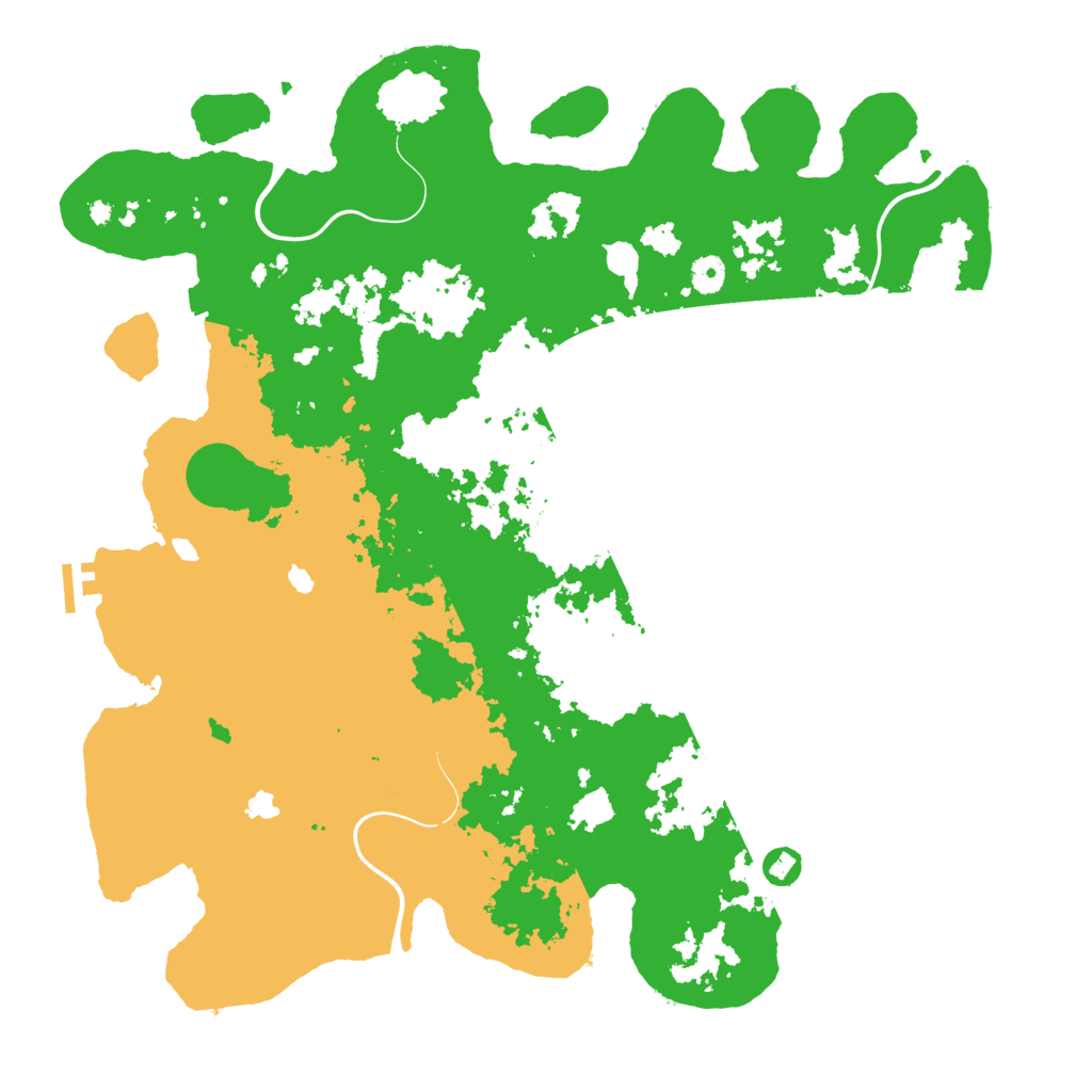Biome Rust Map: Procedural Map, Size: 4500, Seed: 2004530