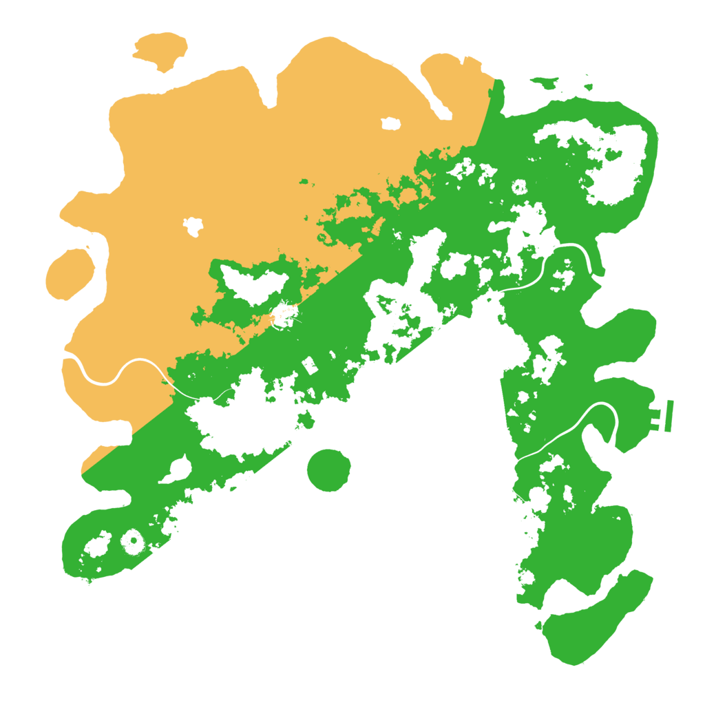 Biome Rust Map: Procedural Map, Size: 4500, Seed: 3967941