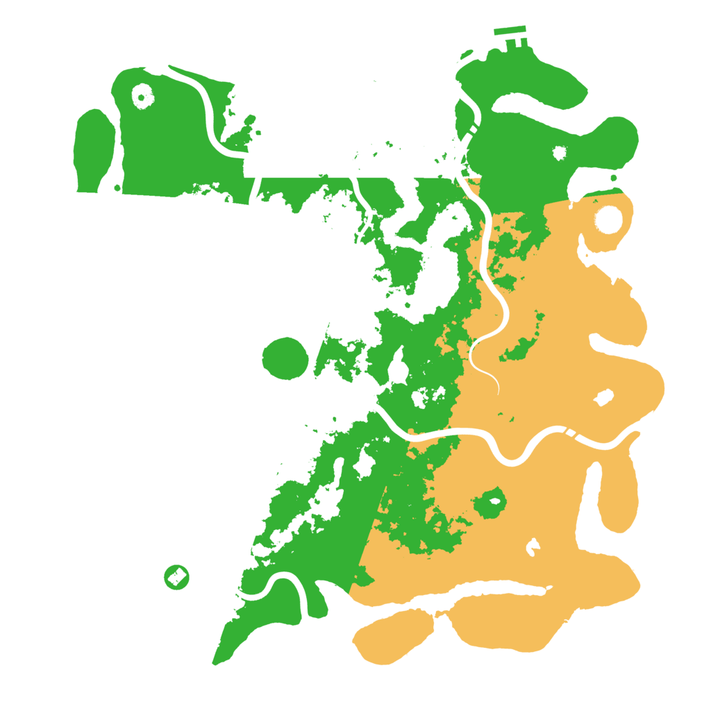 Biome Rust Map: Procedural Map, Size: 4500, Seed: 3840722
