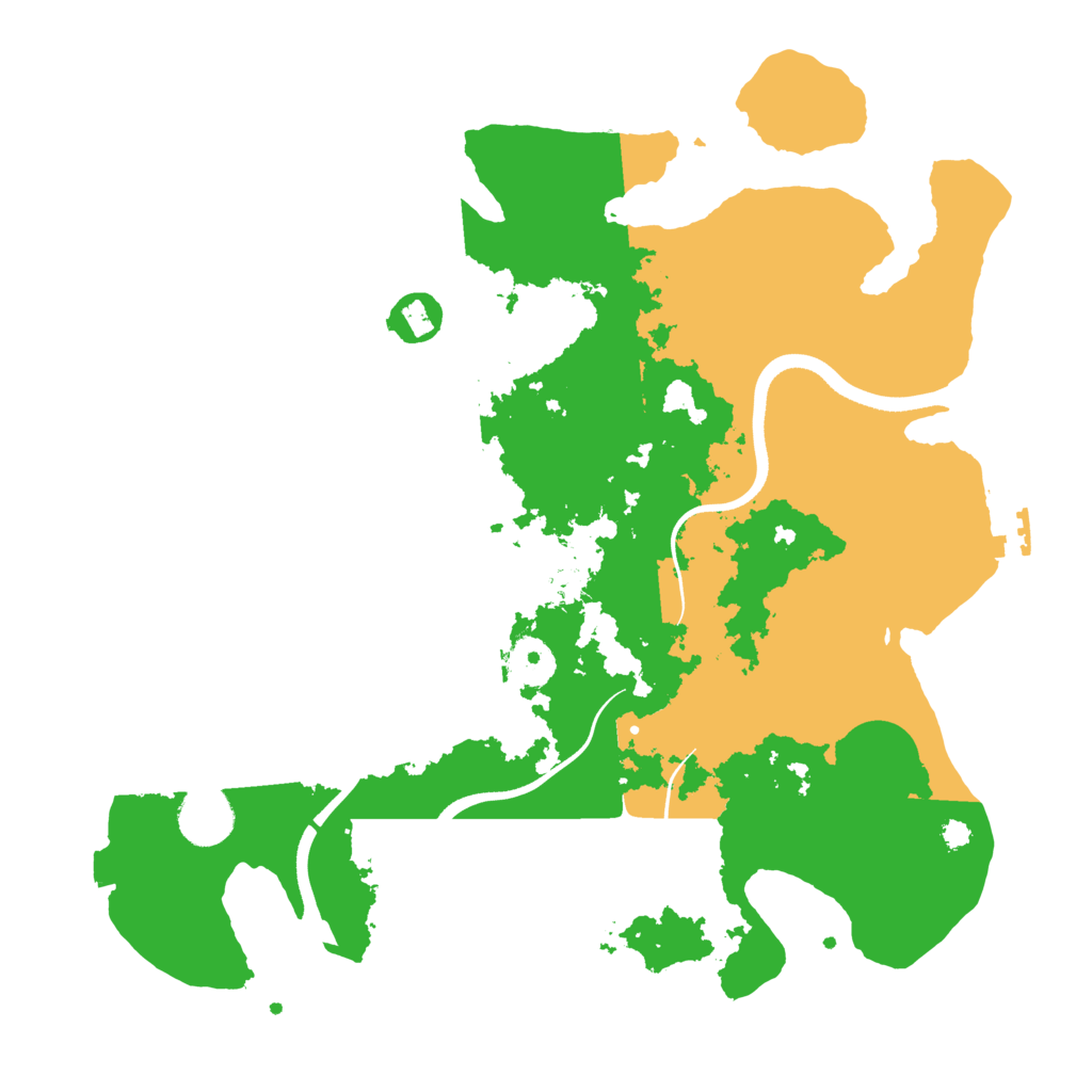 Biome Rust Map: Procedural Map, Size: 3500, Seed: 6325580