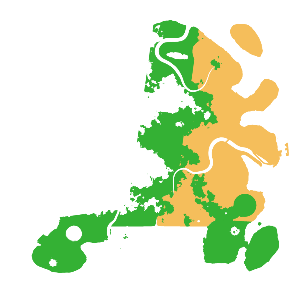 Biome Rust Map: Procedural Map, Size: 3500, Seed: 2376454