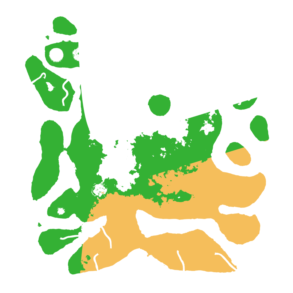 Biome Rust Map: Procedural Map, Size: 3700, Seed: 3208739