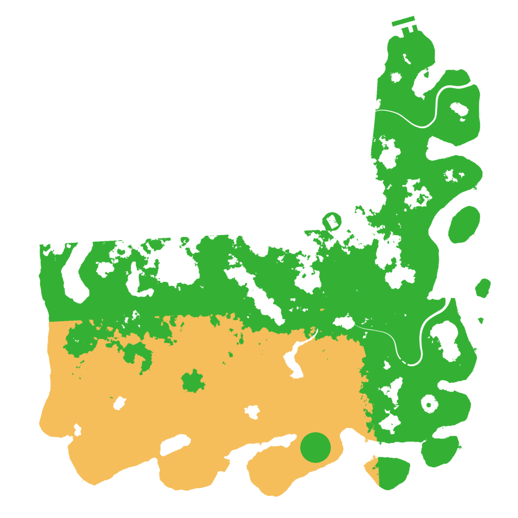 Biome Rust Map: Procedural Map, Size: 4500, Seed: 4695889