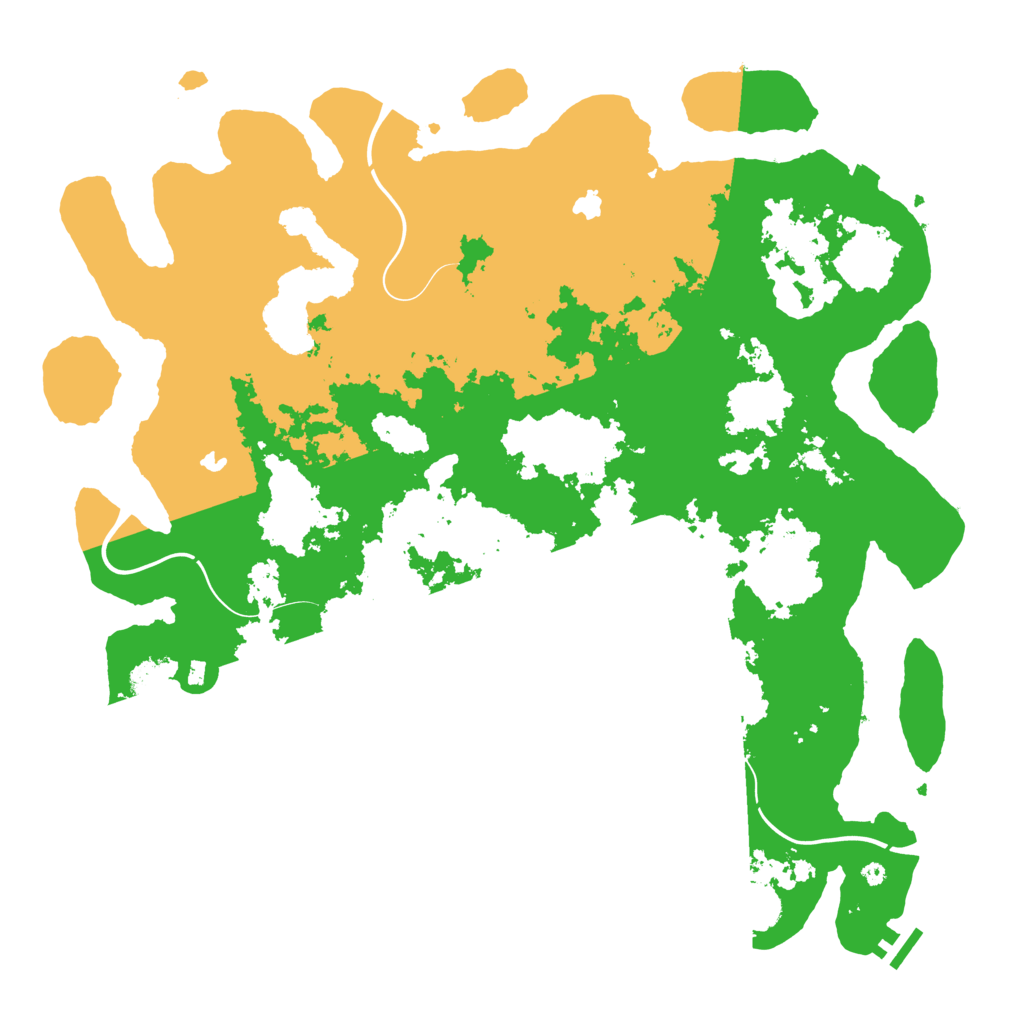 Biome Rust Map: Procedural Map, Size: 4500, Seed: 3859035
