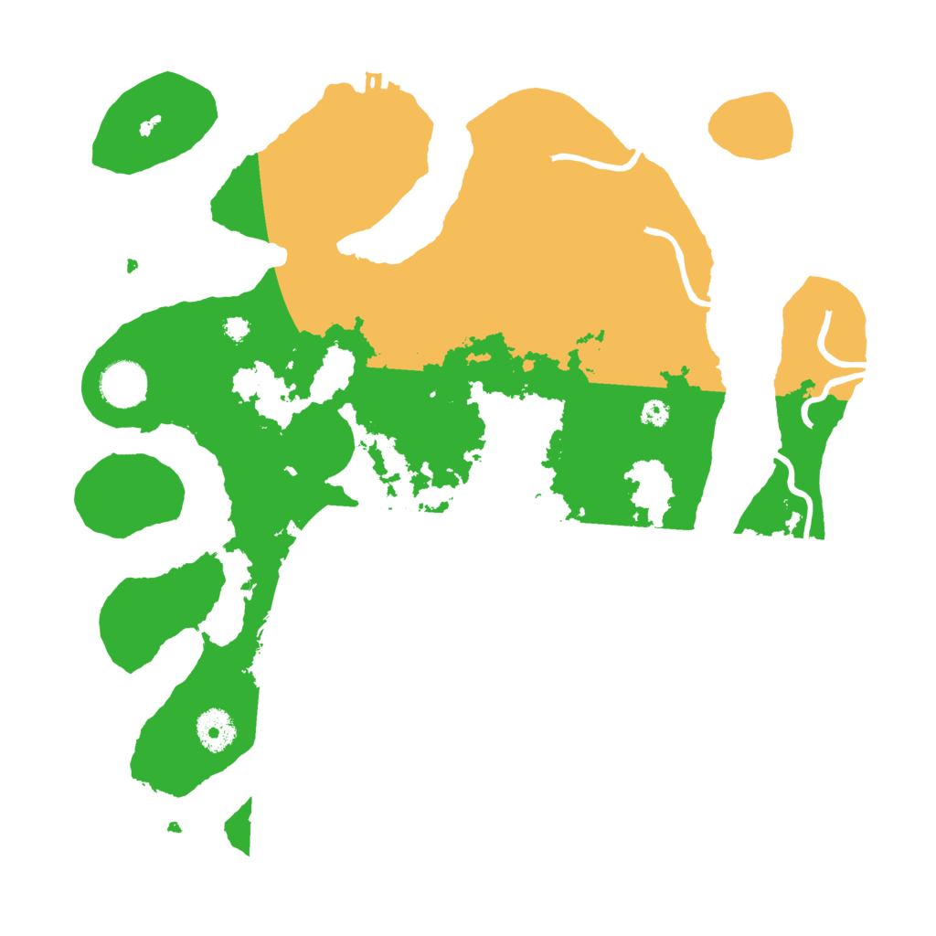 Biome Rust Map: Procedural Map, Size: 3500, Seed: 6268925