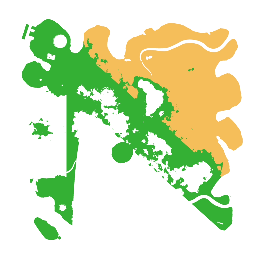 Biome Rust Map: Procedural Map, Size: 3500, Seed: 4563640