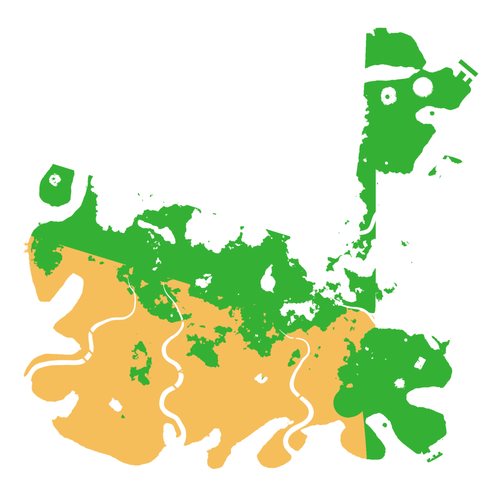 Biome Rust Map: Procedural Map, Size: 4500, Seed: 5179784