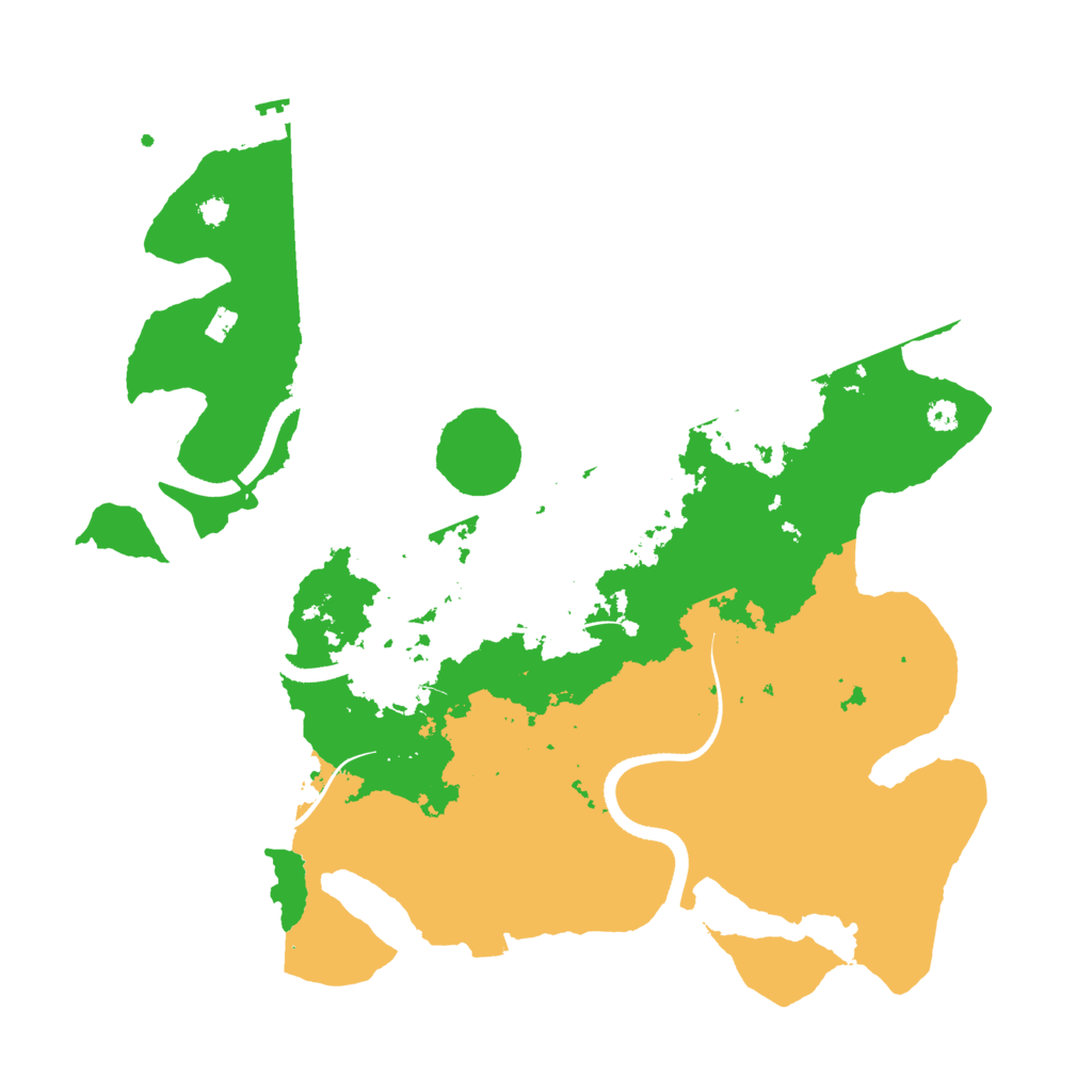 Biome Rust Map: Procedural Map, Size: 3500, Seed: 3134278