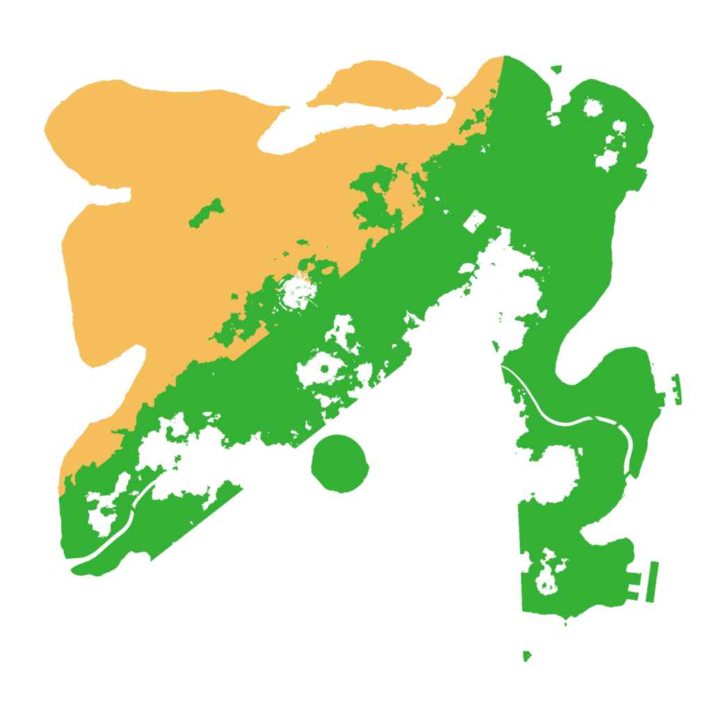 Biome Rust Map: Procedural Map, Size: 3500, Seed: 6464996