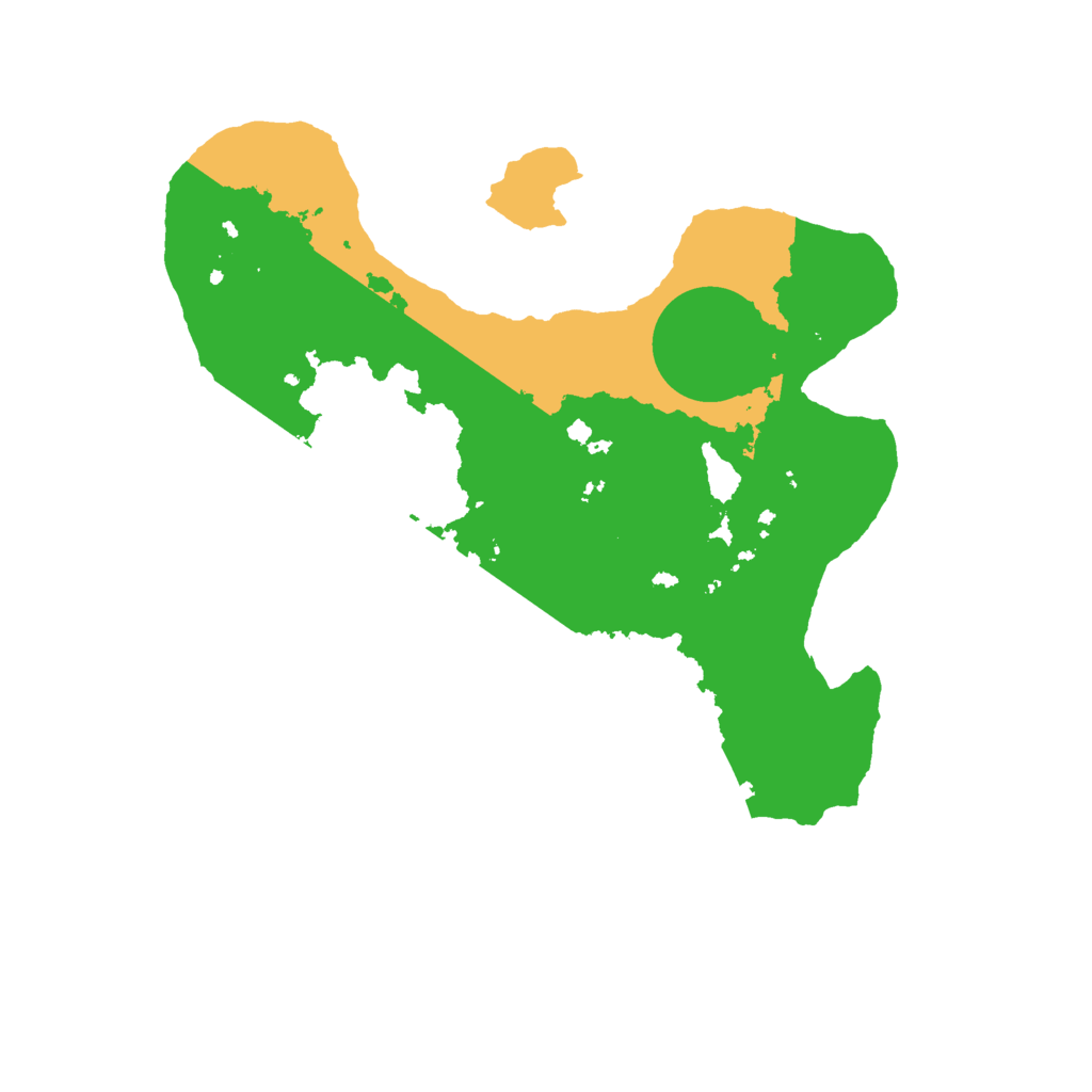 Biome Rust Map: Barren, Size: 2500, Seed: 8734