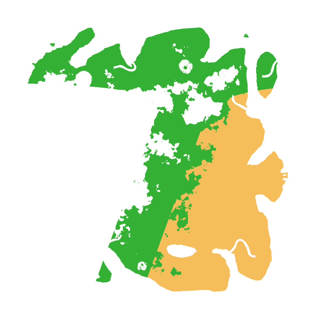 Biome Rust Map: Procedural Map, Size: 3500, Seed: 6107285