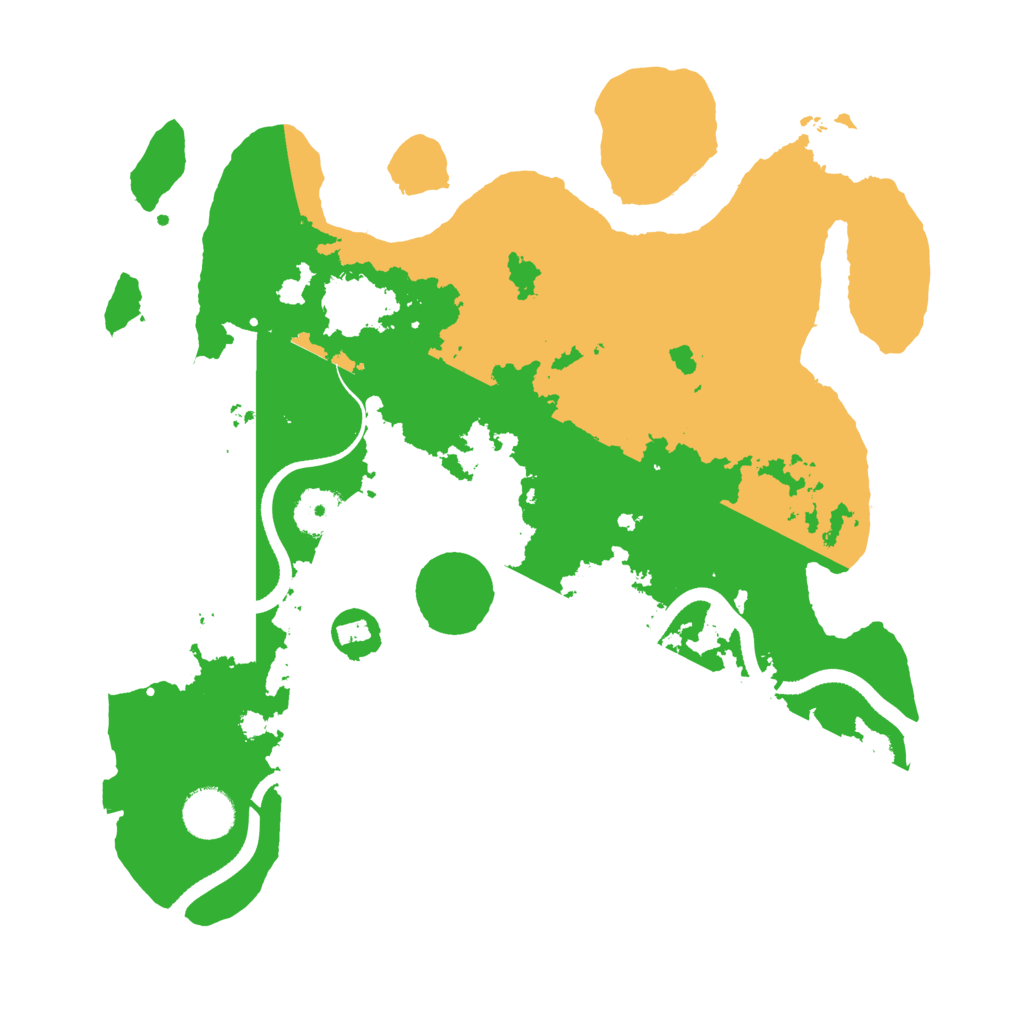 Biome Rust Map: Procedural Map, Size: 3500, Seed: 3896422