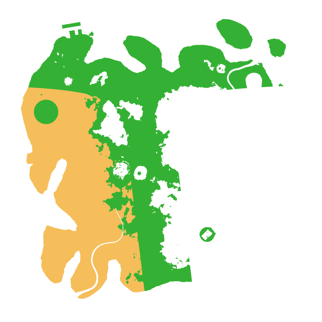 Biome Rust Map: Procedural Map, Size: 3500, Seed: 4504857