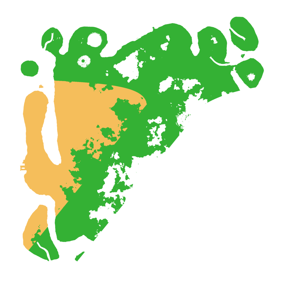 Biome Rust Map: Procedural Map, Size: 3700, Seed: 3851523