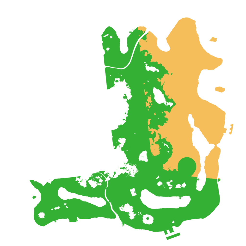 Biome Rust Map: Procedural Map, Size: 3500, Seed: 2655389