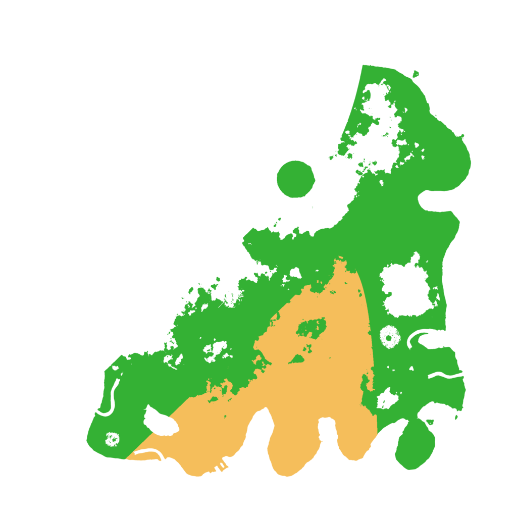 Biome Rust Map: Procedural Map, Size: 3700, Seed: 819326