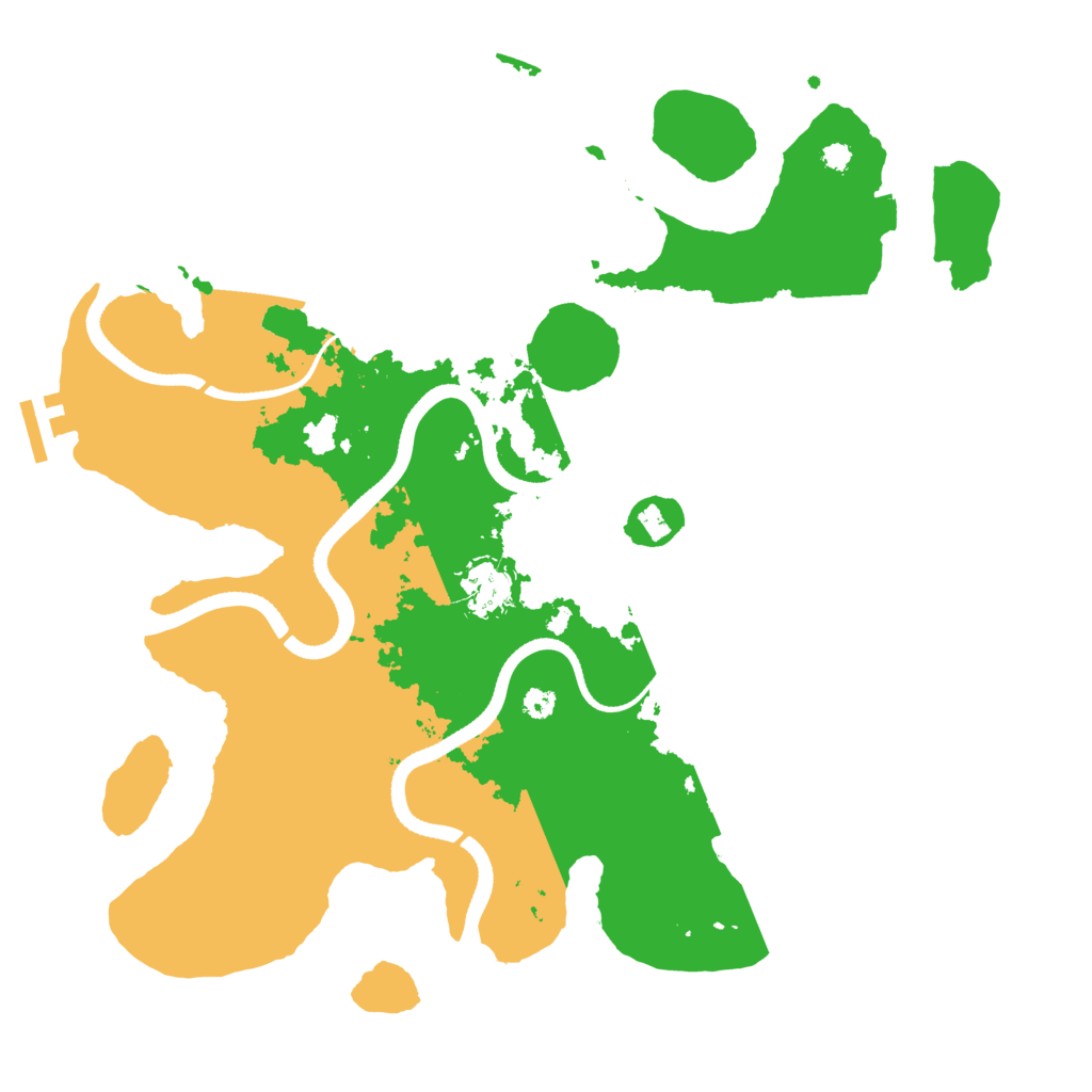 Biome Rust Map: Procedural Map, Size: 3500, Seed: 3686824