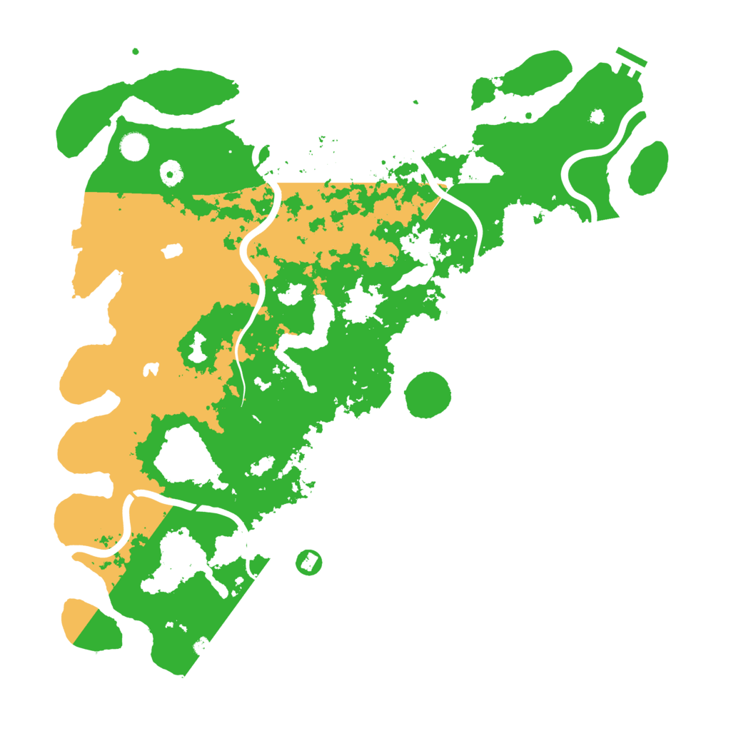 Biome Rust Map: Procedural Map, Size: 4500, Seed: 533442