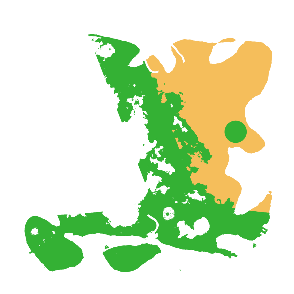 Biome Rust Map: Procedural Map, Size: 3500, Seed: 1773295