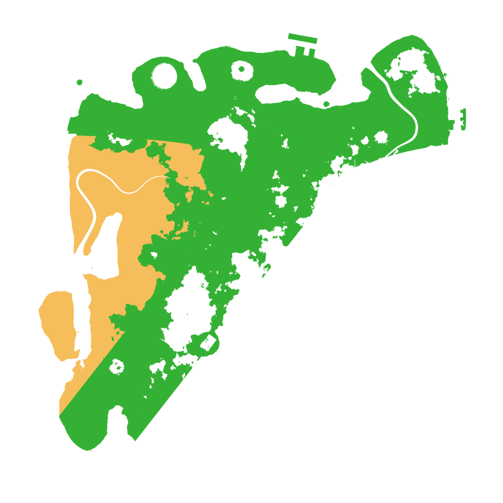 Biome Rust Map: Procedural Map, Size: 3500, Seed: 972790