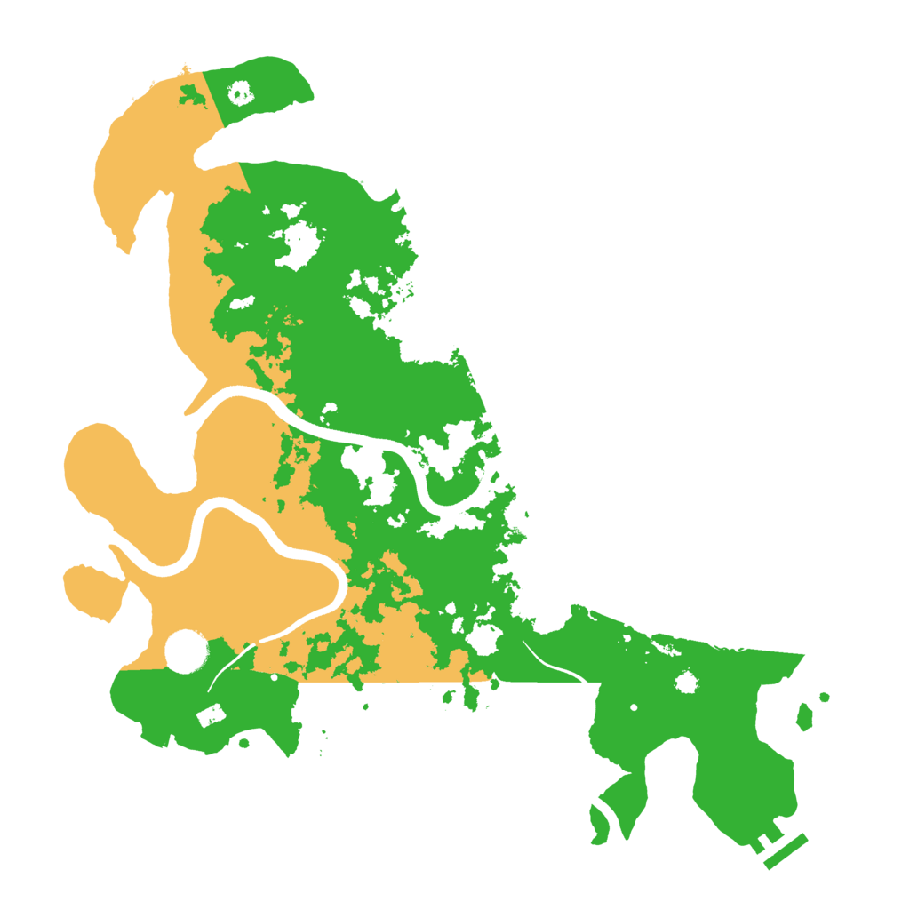 Biome Rust Map: Procedural Map, Size: 3700, Seed: 5323575