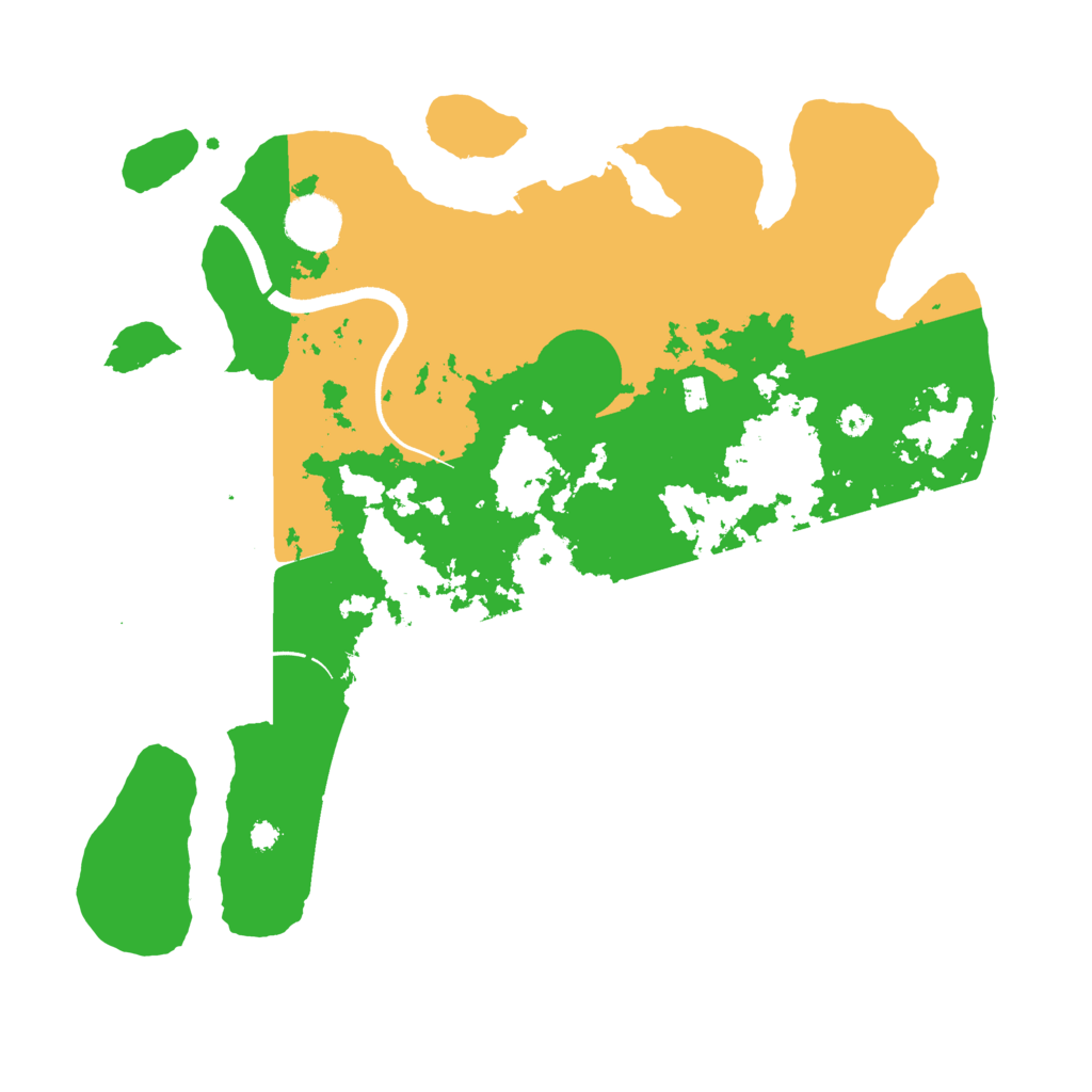 Biome Rust Map: Procedural Map, Size: 3500, Seed: 5400051