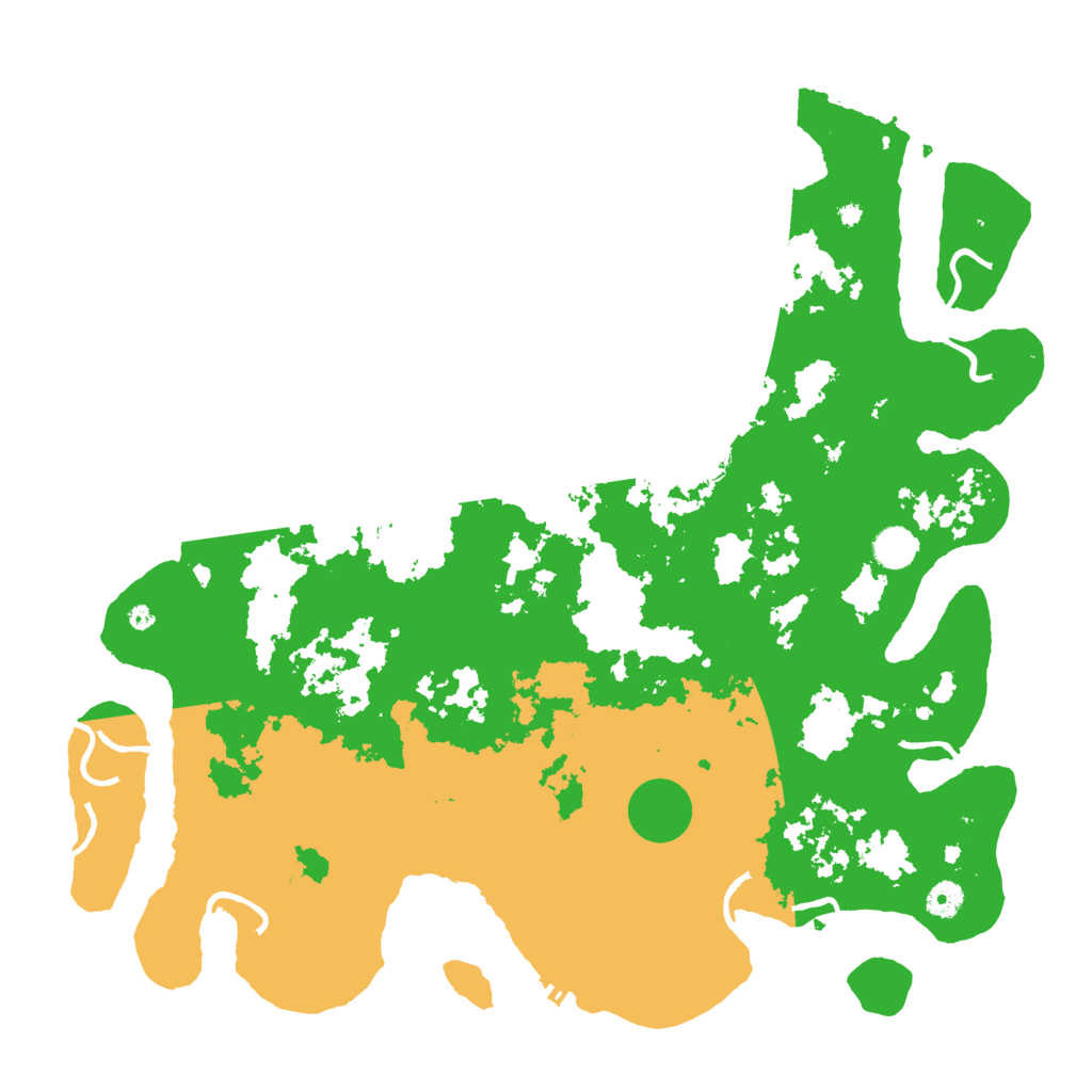 Biome Rust Map: Procedural Map, Size: 4500, Seed: 3775676