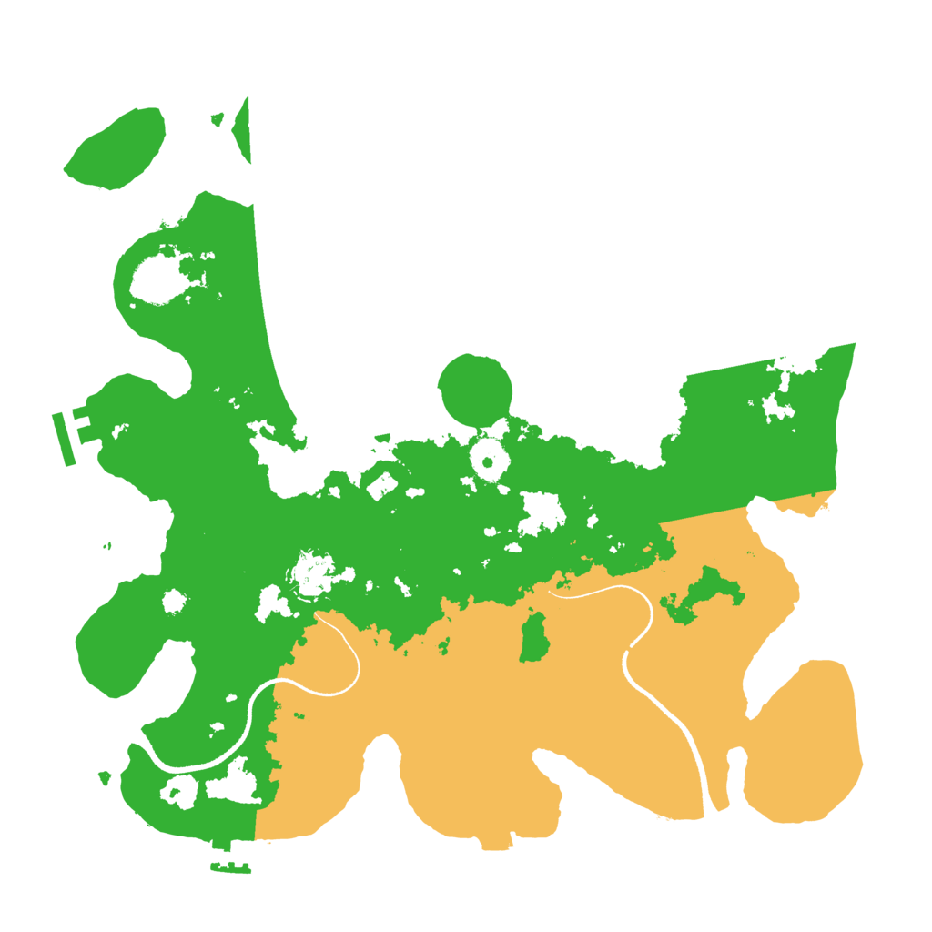 Biome Rust Map: Procedural Map, Size: 3500, Seed: 598657