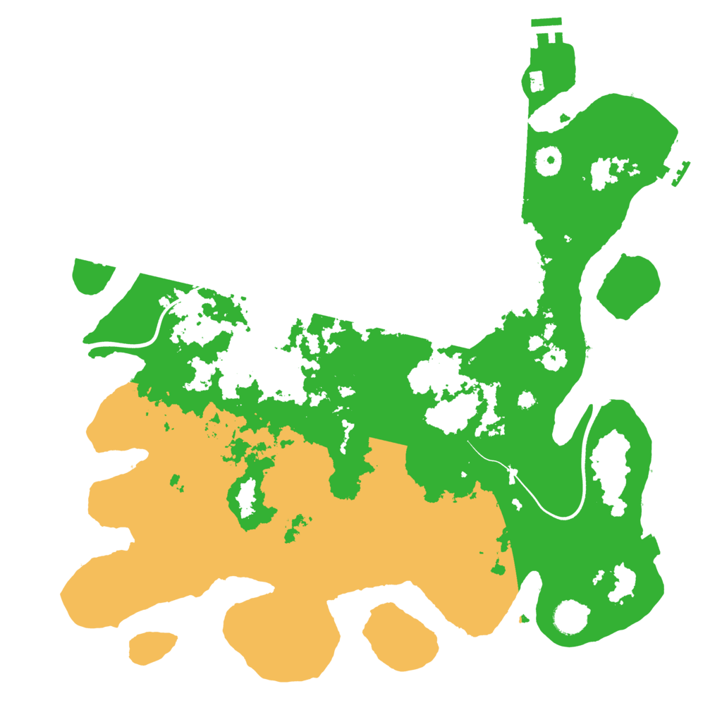 Biome Rust Map: Procedural Map, Size: 3800, Seed: 2741097
