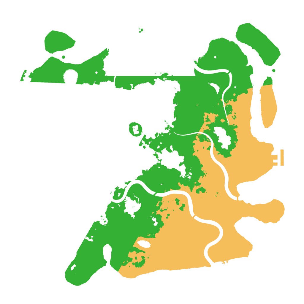 Biome Rust Map: Procedural Map, Size: 3800, Seed: 1398681