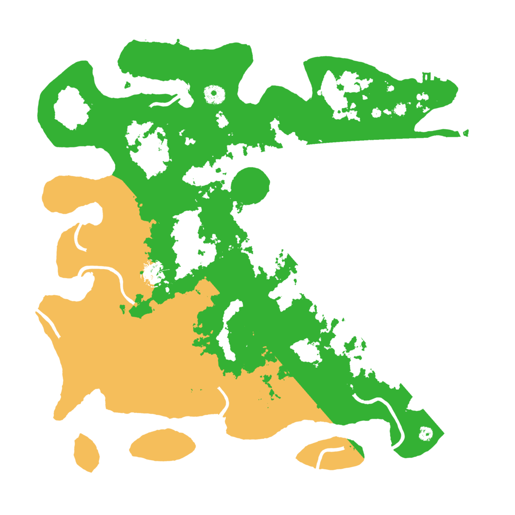 Biome Rust Map: Procedural Map, Size: 3800, Seed: 4009890