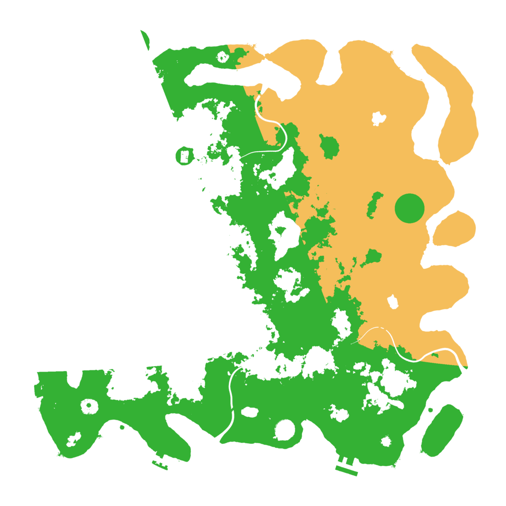 Biome Rust Map: Procedural Map, Size: 4500, Seed: 430441