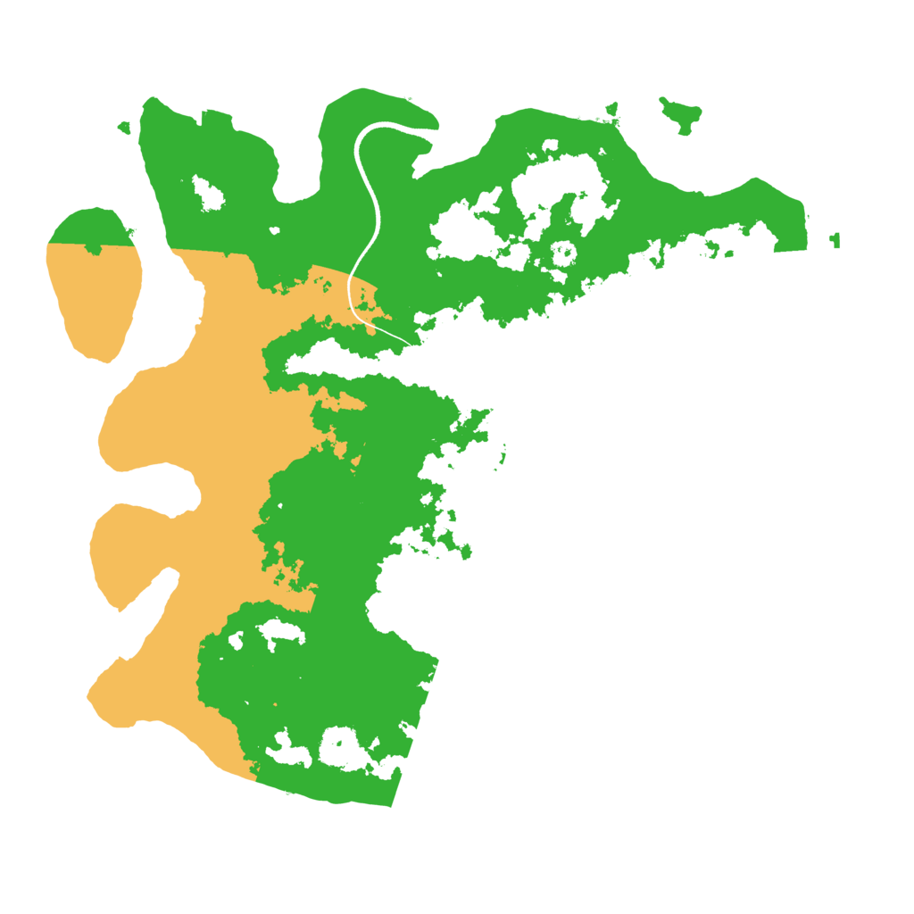 Biome Rust Map: Procedural Map, Size: 3500, Seed: 1224598