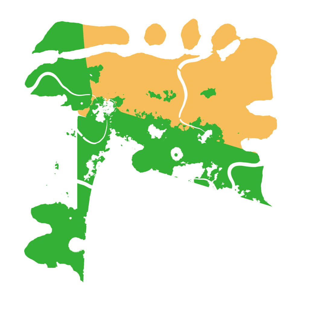 Biome Rust Map: Procedural Map, Size: 3700, Seed: 2641541