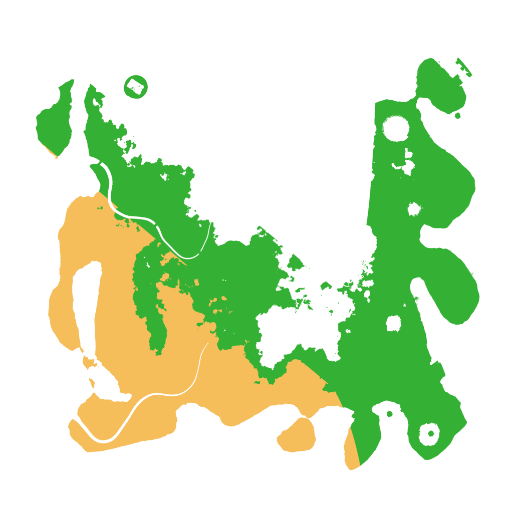 Biome Rust Map: Procedural Map, Size: 3500, Seed: 2277945