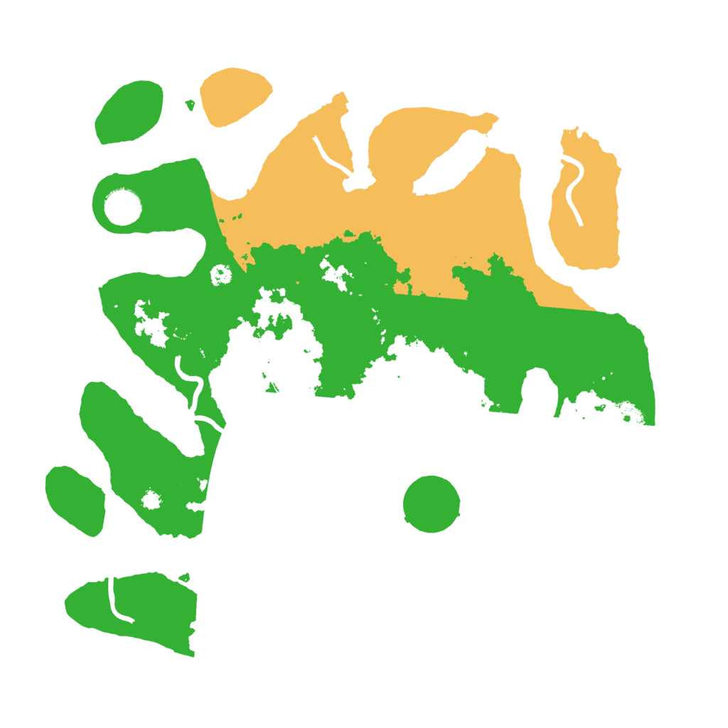 Biome Rust Map: Procedural Map, Size: 3500, Seed: 5592643