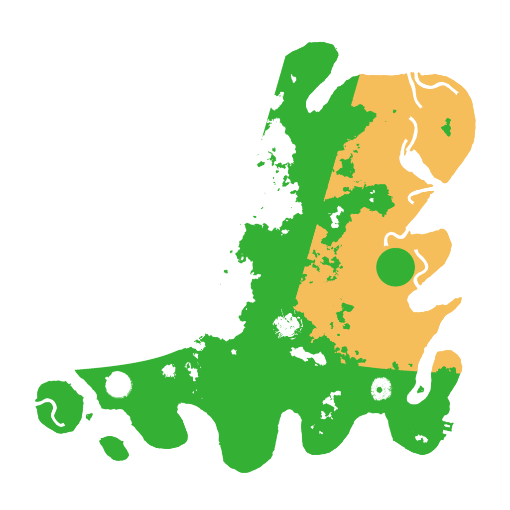 Biome Rust Map: Procedural Map, Size: 3500, Seed: 1299149