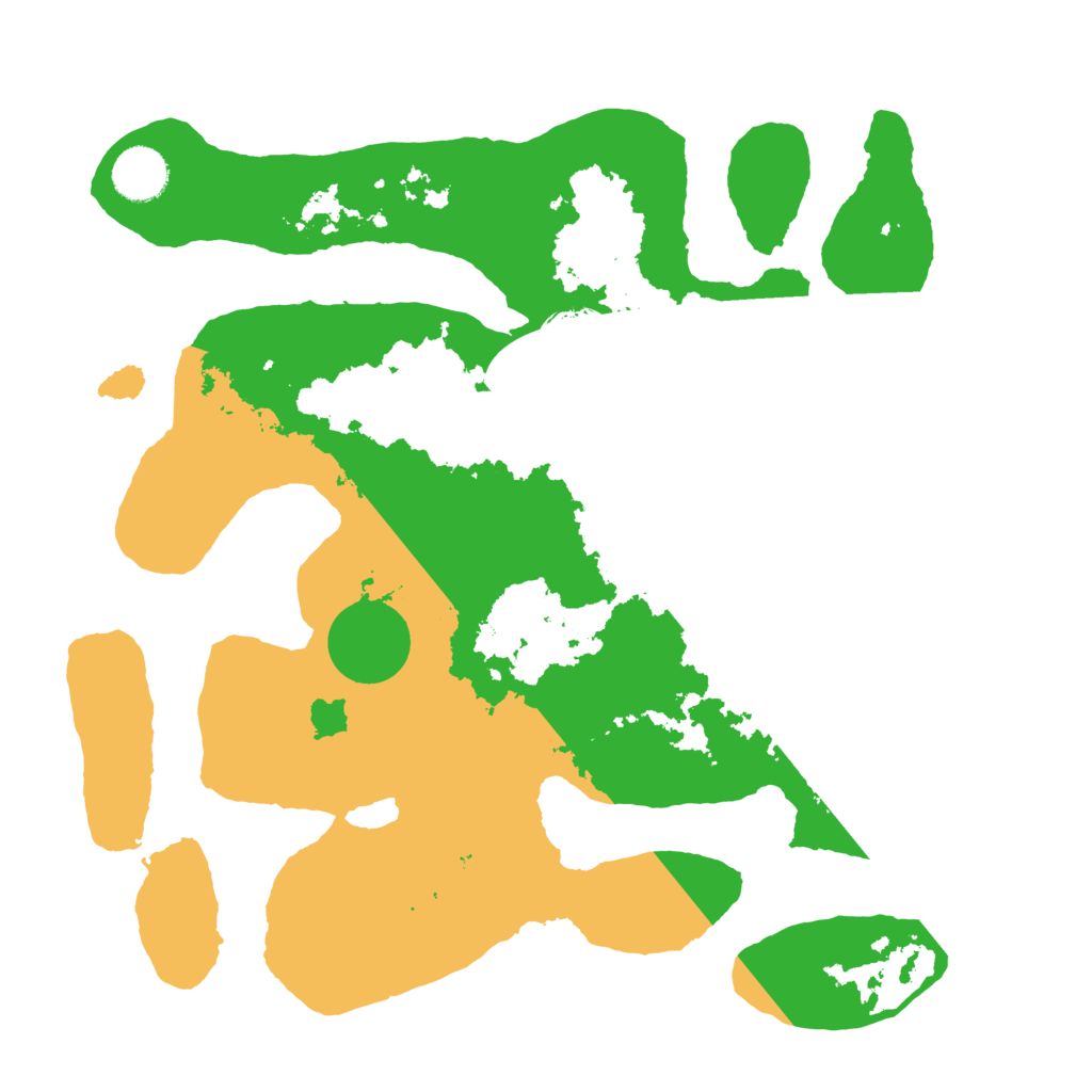 Biome Rust Map: Barren, Size: 3500, Seed: 1028133130