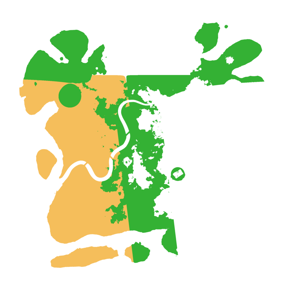 Biome Rust Map: Procedural Map, Size: 3500, Seed: 2844404
