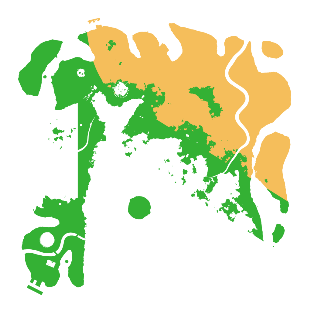 Biome Rust Map: Procedural Map, Size: 3800, Seed: 5742487